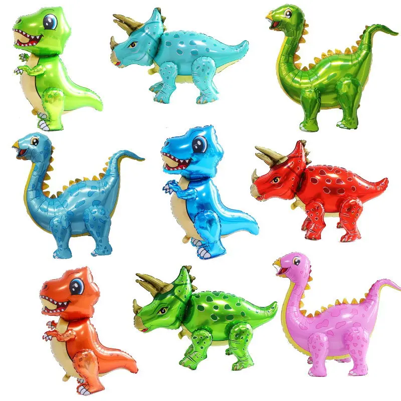 New Baby Product Decoration Cute Designs 4d Animal Balloons Dinosaur Toys Ideas Safari Party for Kids Foil