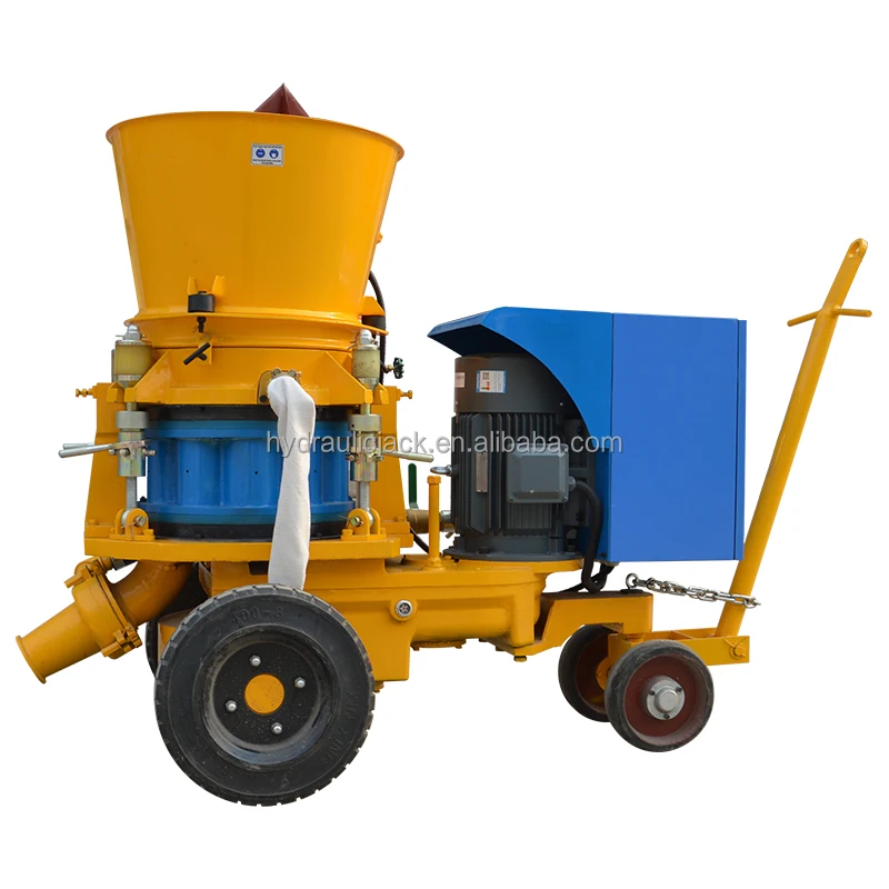 Tunnel Refractory Rail Wheel Anti-Explosion Gunite Shotcrete Machinery Concrete Pump Spray Shotcrete Machine for Mining