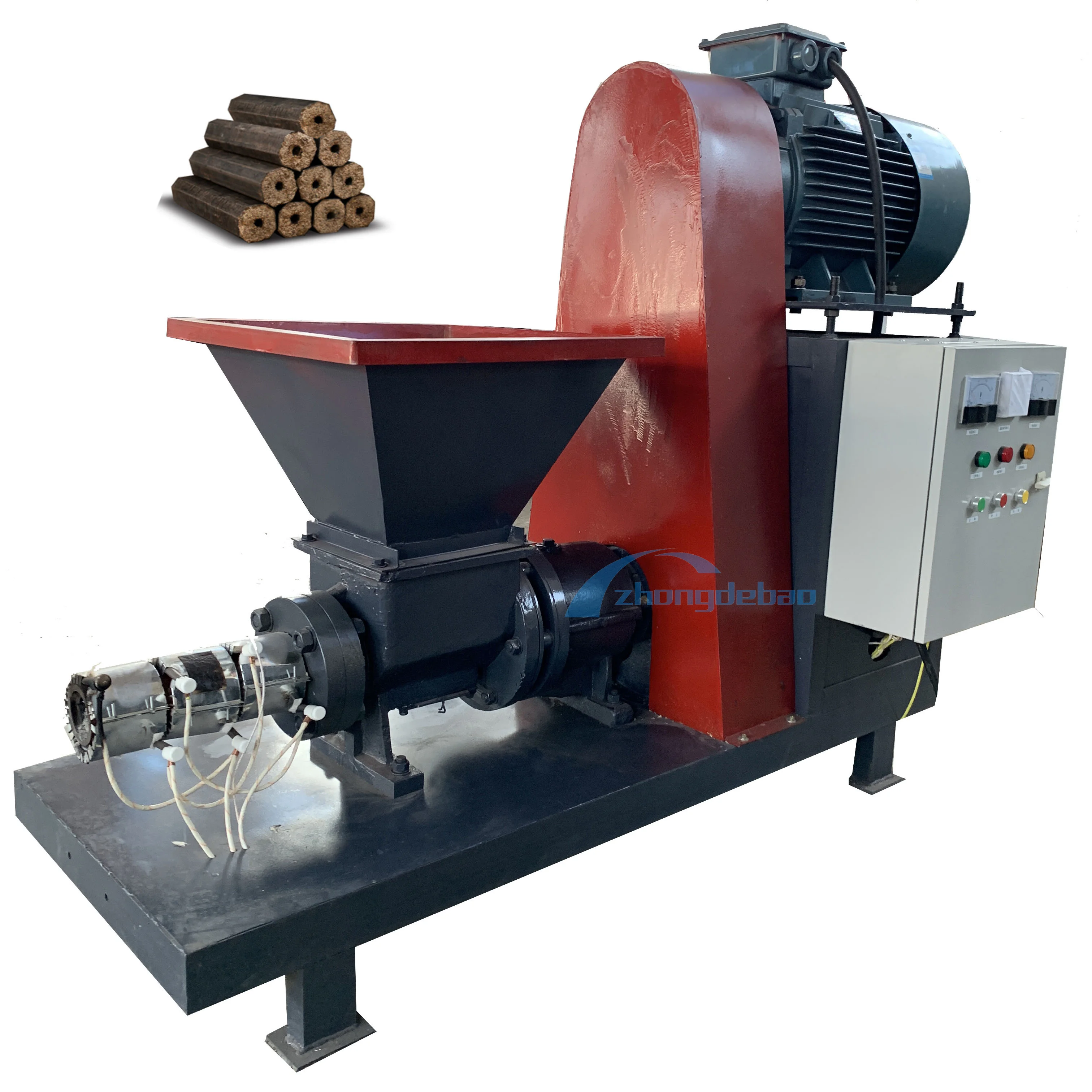 Factory Low Price Wood sawdust biomass wood briquette machine sawdust screw extruder briquetting machine