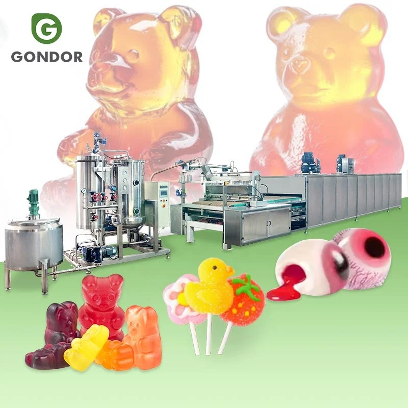 Lollipop Chewy Candy Mini Jelly Depositor 4d Gummy Ball Make Machine Production Line for Candy to Make Gummy