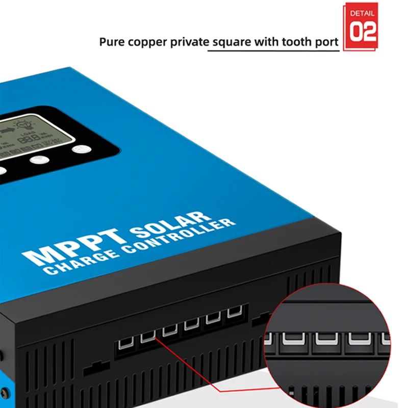 12v 24v 36v 48v auto 30A 50A 60A 80A 100A 120A контроллер Солнечного Заряда MPPT С PV 150V max с пультом дистанционного управления RS485