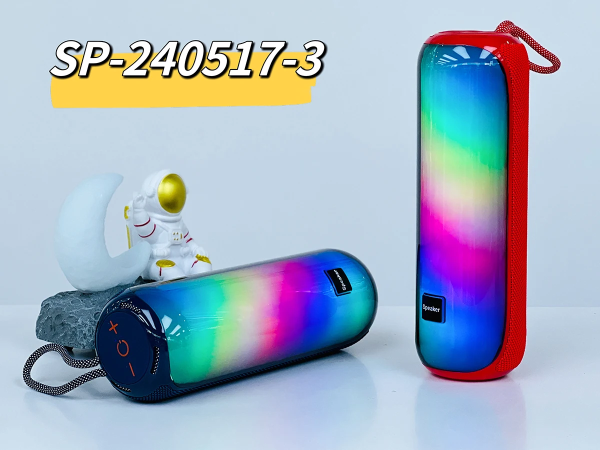 Новый SP-240517-3 портативный беспроводной синий зуб динамик водонепроницаемый открытый RGB звуковая коробка