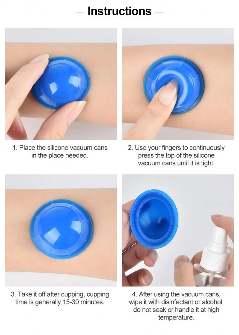 Hot Sale Pain Relief Medical Vacuum Massage Suction Cup Full Body Therapy Silicone Cupping Cups For Body Relax