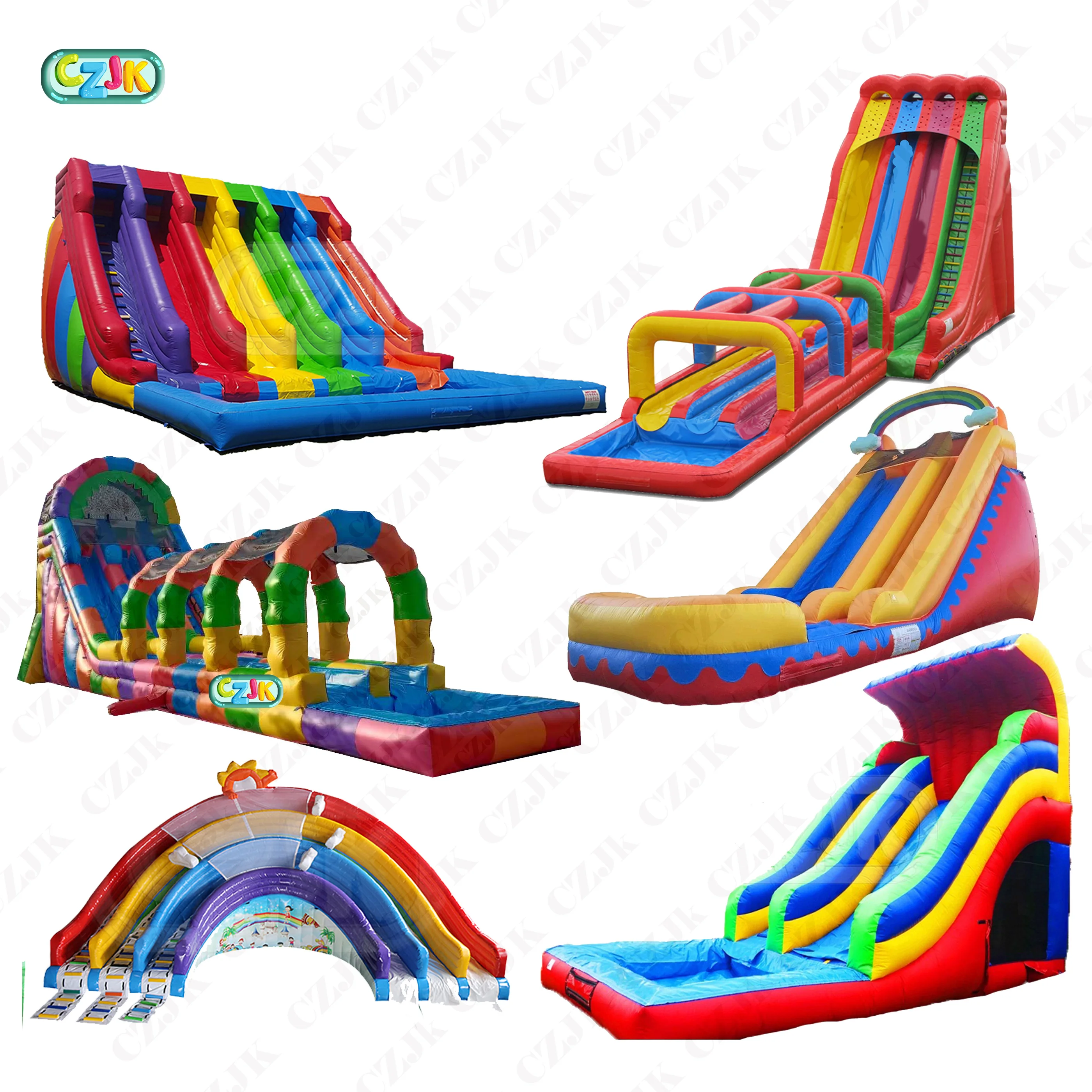 
china customized commercial wet or dry slide cheap inflatable outdoor water slides clearance for sale 