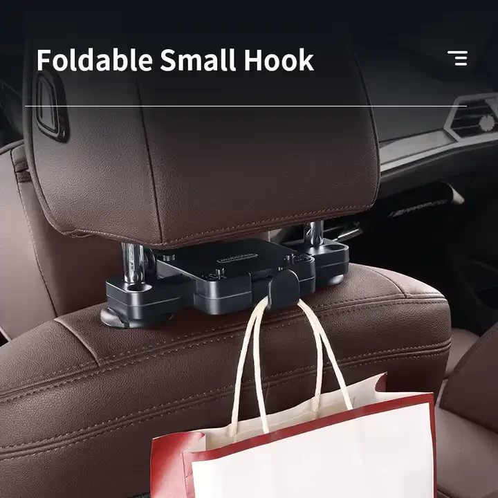 Car Headrest Neck Pillow With Phone IPad Holder Car Seat Headrest Sleep Pillow Neck Support Car Interior Accessories