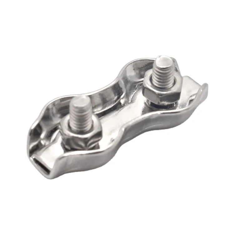 Marine grade stainless steel wire rope clips cable clamp duplex wire rope clip wholesale
