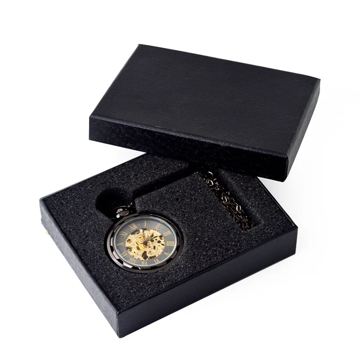 Vintage Watch Necklace Steampunk Skeleton Mechanical Fob Pocket Watch Clock Pendant Hand-winding Men