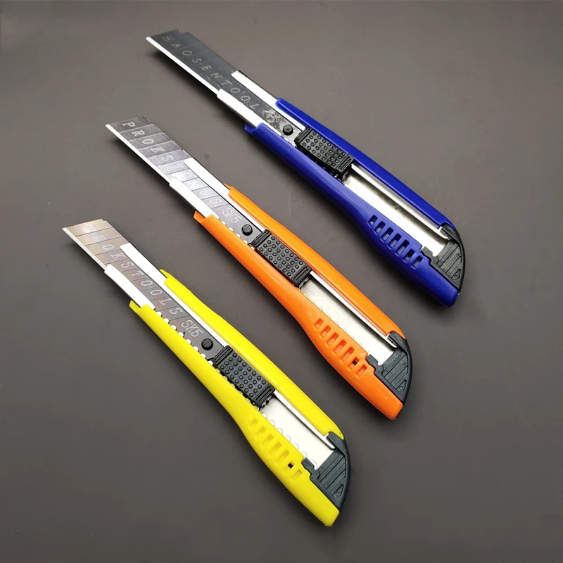 Quick Change Folding Utility Knife for Cutting Box Paper Pocket Knife Stainless blade