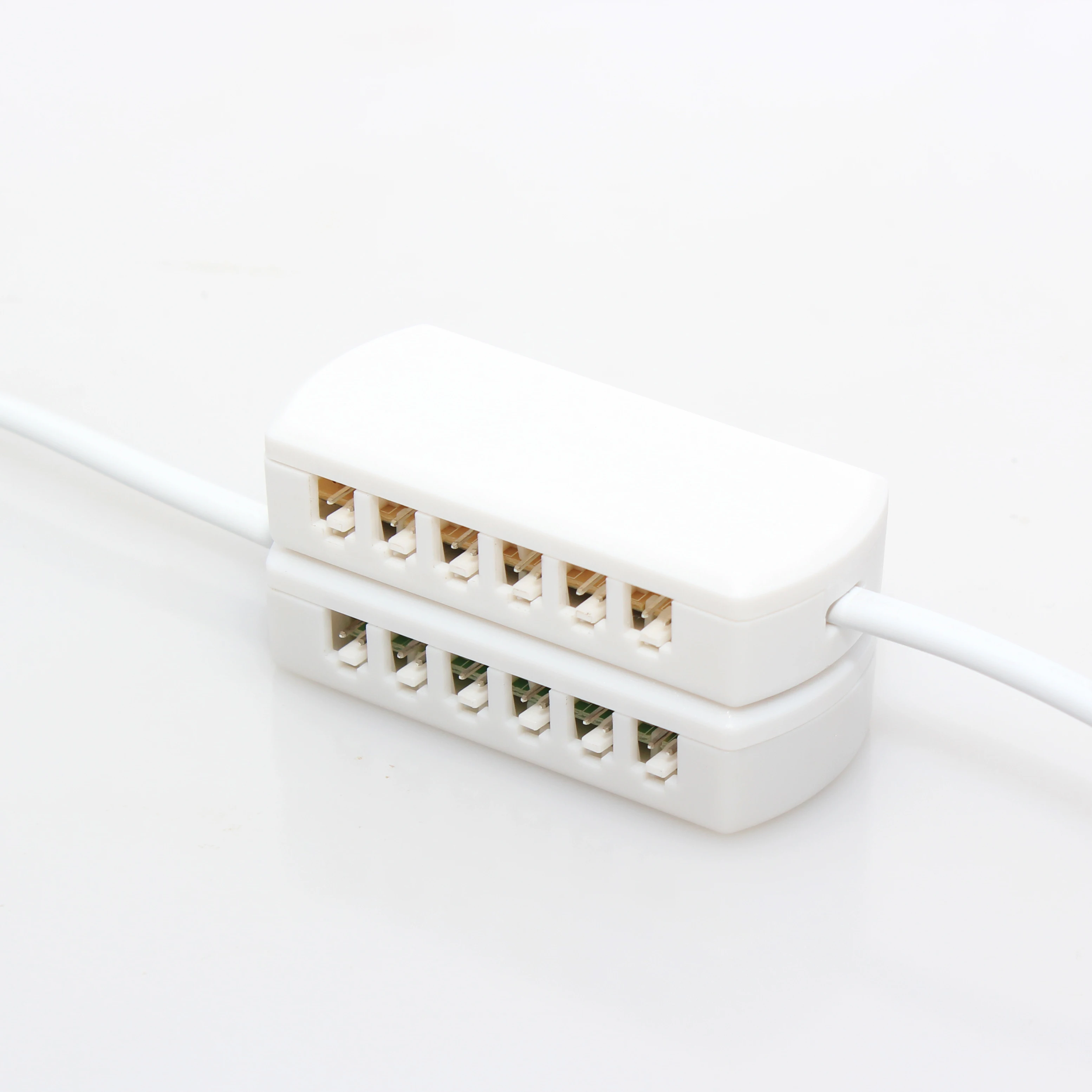 6way сенсор шкаф свет утопленные Монтажная распределительная коробка AMP JST Мини AMP разъем