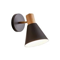 Adjustable Modern Wooden Wall Lamp Nordic design Wall Lamps For Living Room Bedroom corridor hotel