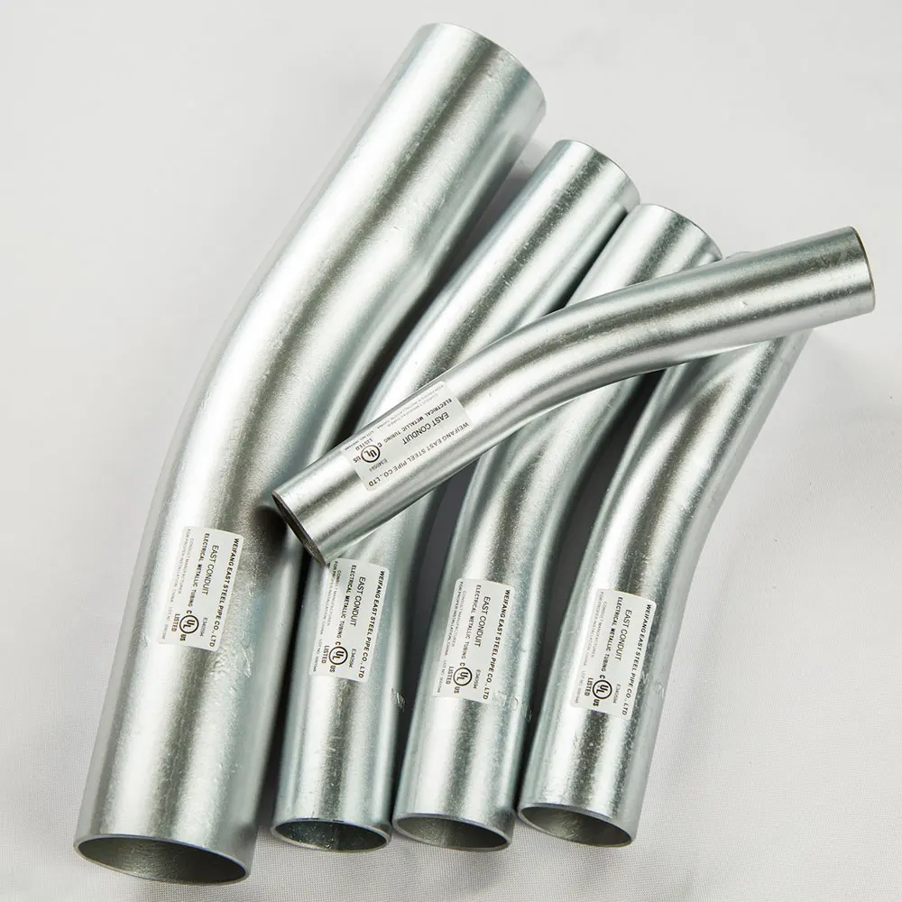 ANSI C80.3 UL797 standard 1 2 3 4 inch hot dip galvanized EMT conduit elbows