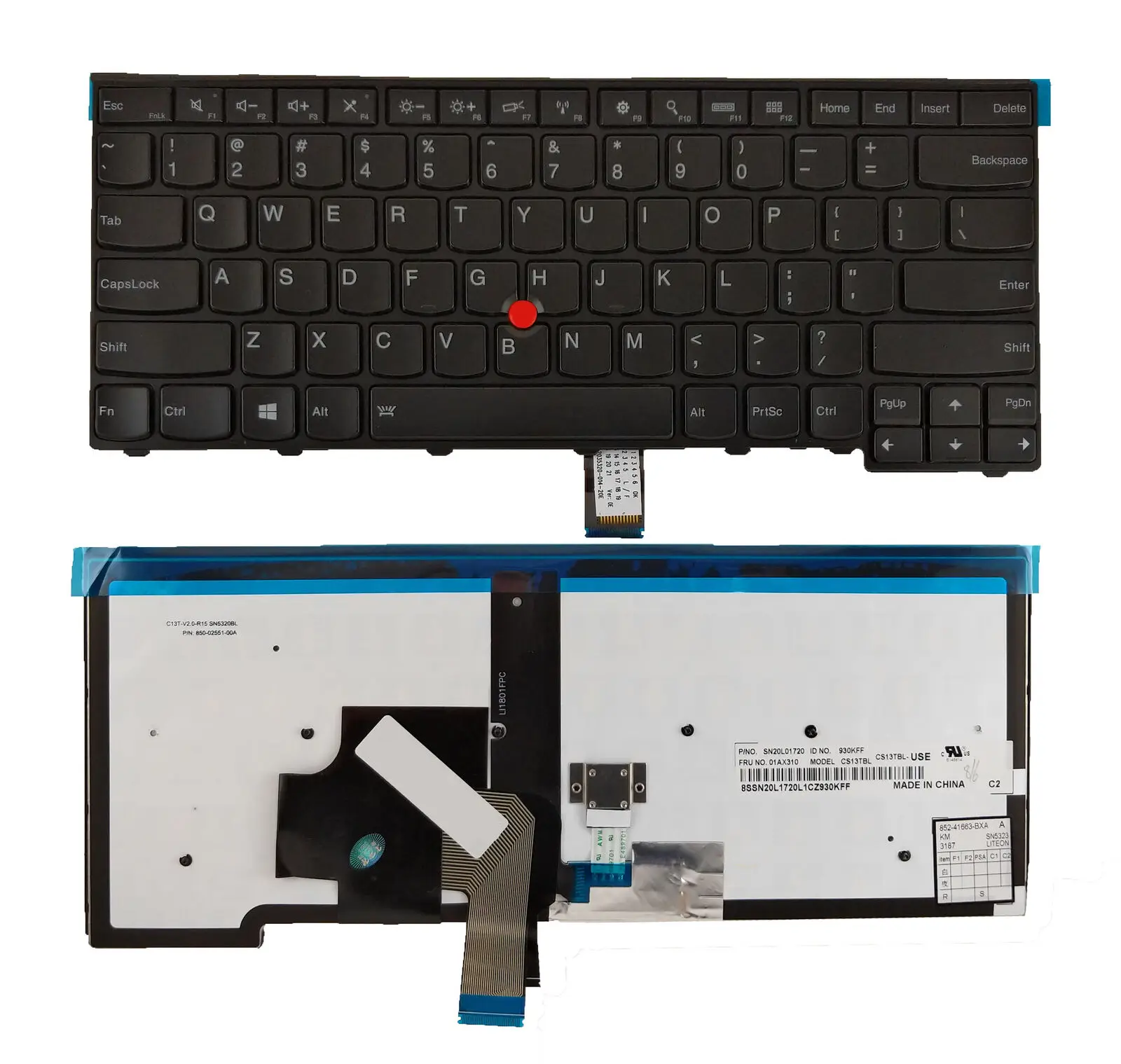 Teclados keyboard NEW  For Lenovo Thinkpad T440 T440P T440S T460 T431s E431 Backlit with point US English Notebook keyboard
