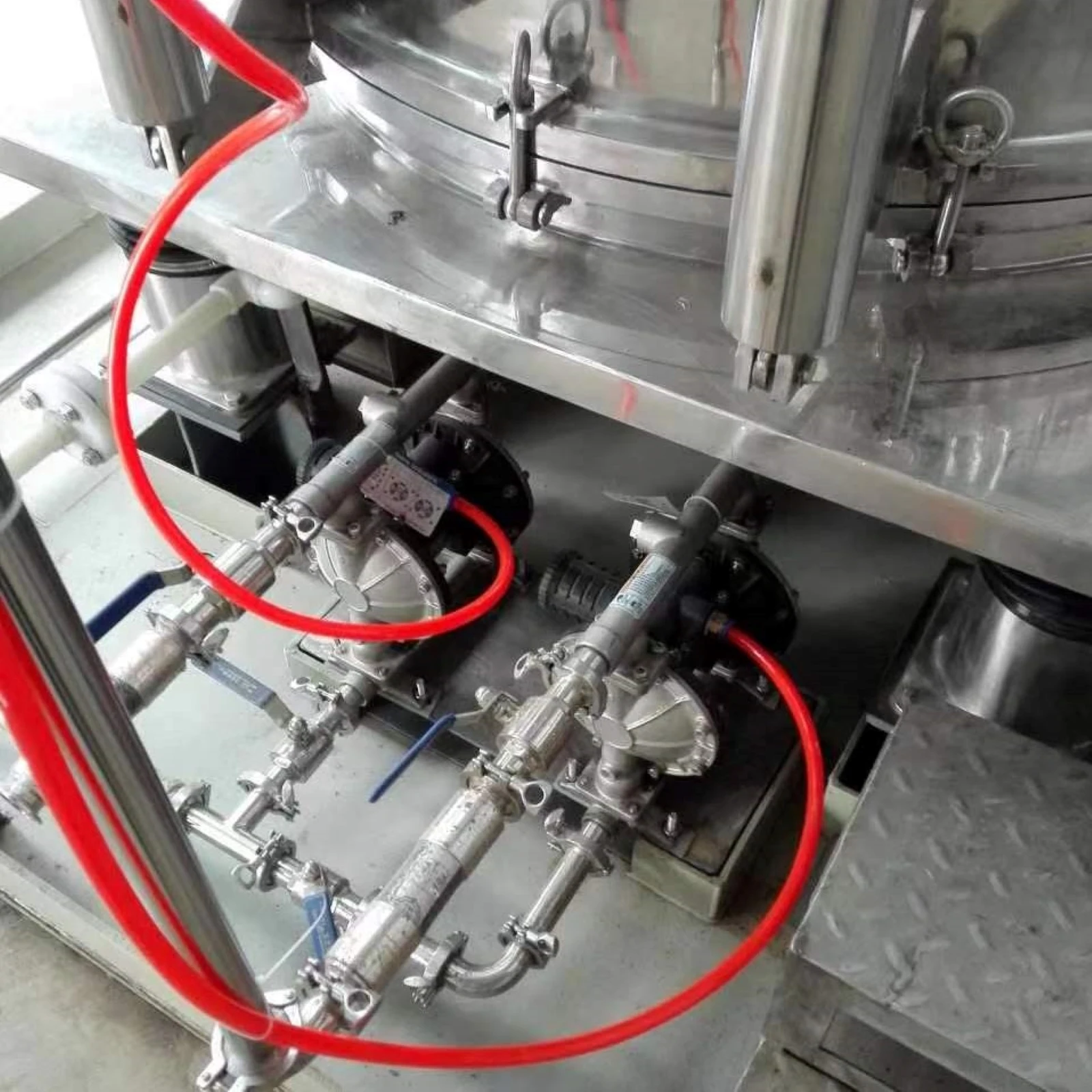 high quality Air Operated Double Diaphragm Pump Sanitary Liquid Transfer Pump for Paste