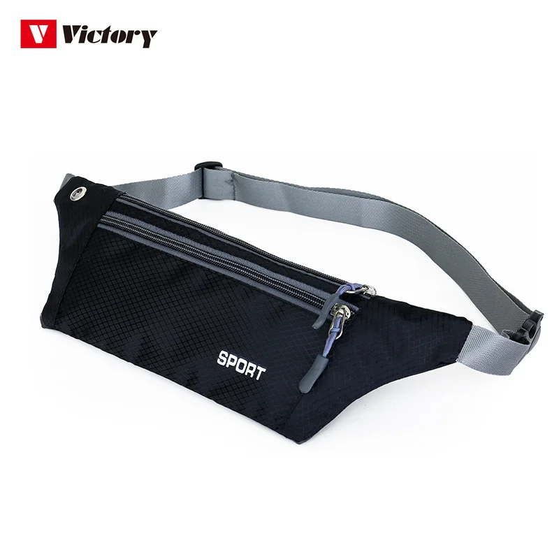 Outdoor oxford Waterproof Hiking Cycling Running Belt Waist Bag Sport Fanny Pack with Water Bottle Holder Fashion Purple Green