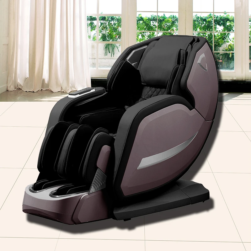 4D Massage Chair Zero Gravity Heated And Shiatsu Office Chair Track Yoga Stretch Intelligent Body Detection Bluetooth