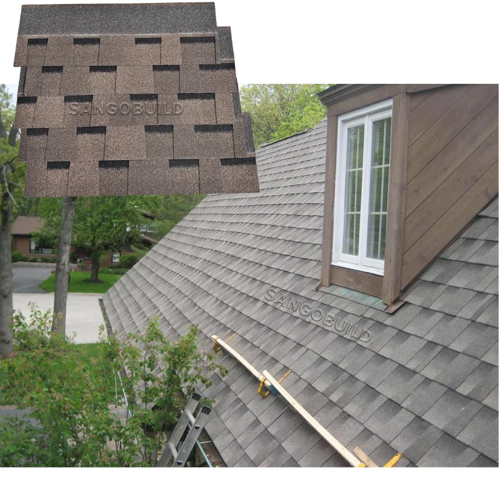 Easy To Install Asphalt Shingles Customized Colors Fiberglass Asphalt Roofing Shingle For Villa Wooden House