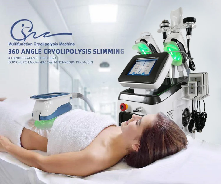 Newest Thermal Shock Lipolysis 360 Cryo Therapy Criolipolisis And Shockwave Body Sculpting Machine membranas de criolipolisis