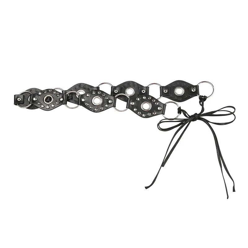 Minimalist style vintage leather Y2K waist chain belt 2023 New fashion women sexy accessories