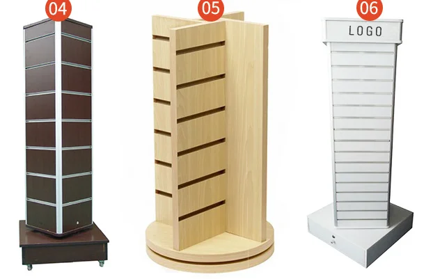Mdf slatwall gondola display aluminum slat wall shelves