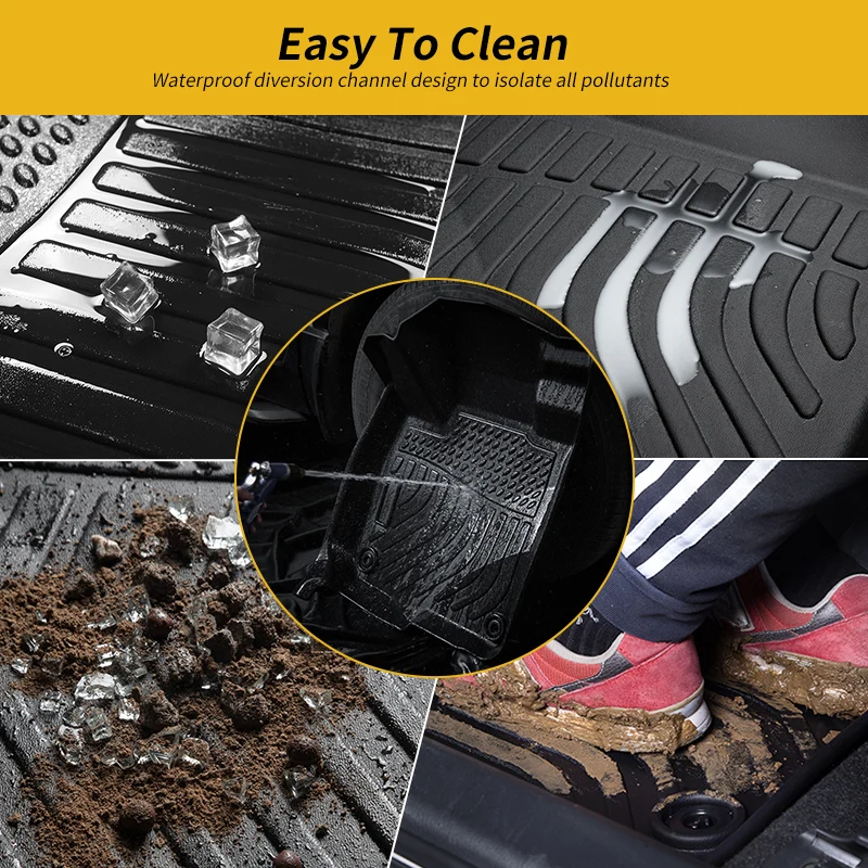 Car Accessories TPE All Weather Car Floor Liners For Audi A3 Sedan S3 A4 S4 A5 S5 Car Floor Mats Carpet