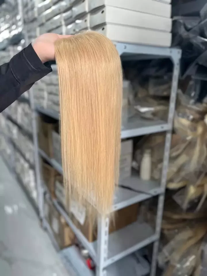 High quality cheap price European lace base blonde color 100% raw virgin Human Hair Piece Natural Straight Toppers For Women