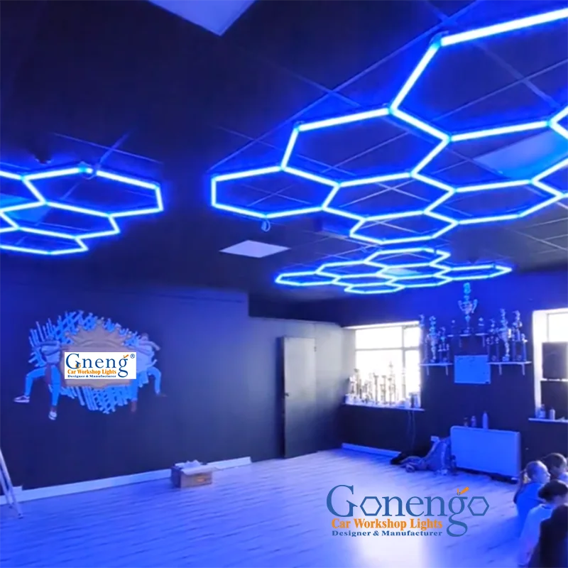 Высокое качество геометрический дизайн шестигранное освещение Rgb Honeycone светодиодный светильник для магазина