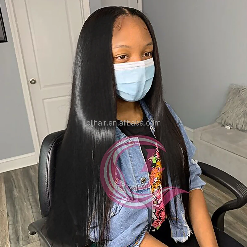 CLJHAIR Dropshipping Raw Unprocessed Cuticle Aligned Short Wet Curls 7A Grade Kinky Straight Peruvian Hair Bundles