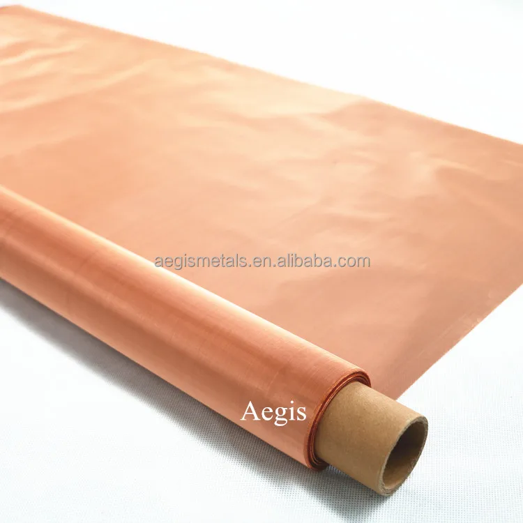 Sound shielding copper woven wire mesh 100 80 mesh