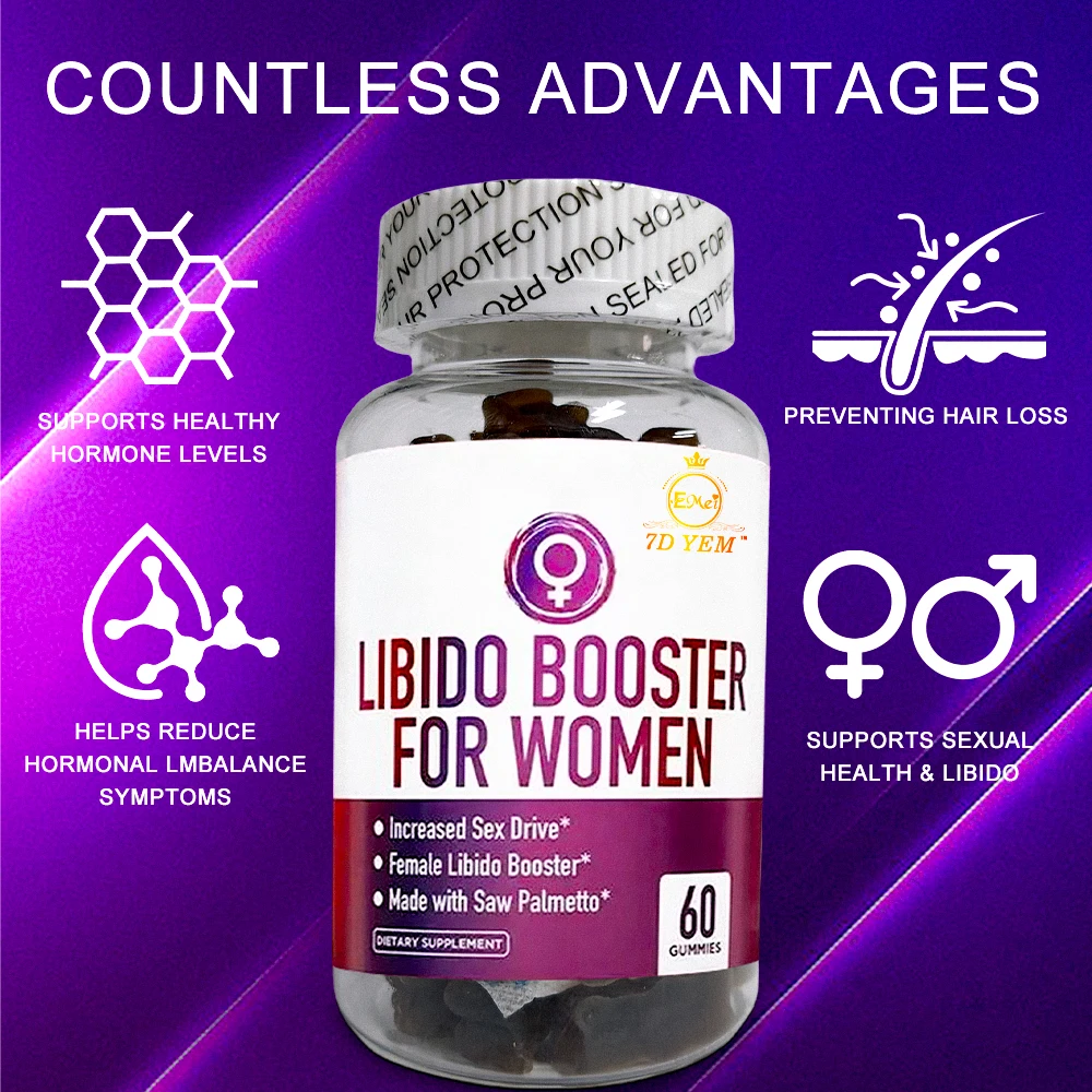Increase Libido In Women Best Herbal Ingredients No Side Effects 100% Natural Growth Hormones Supplement Female Libido Gummies