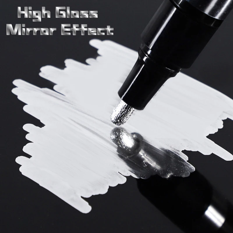 Dropshipping Effective Paint Mirror Chrome-plated Water-proof Uv-proof Silver Art Liquid Mirror Chrome Marker
