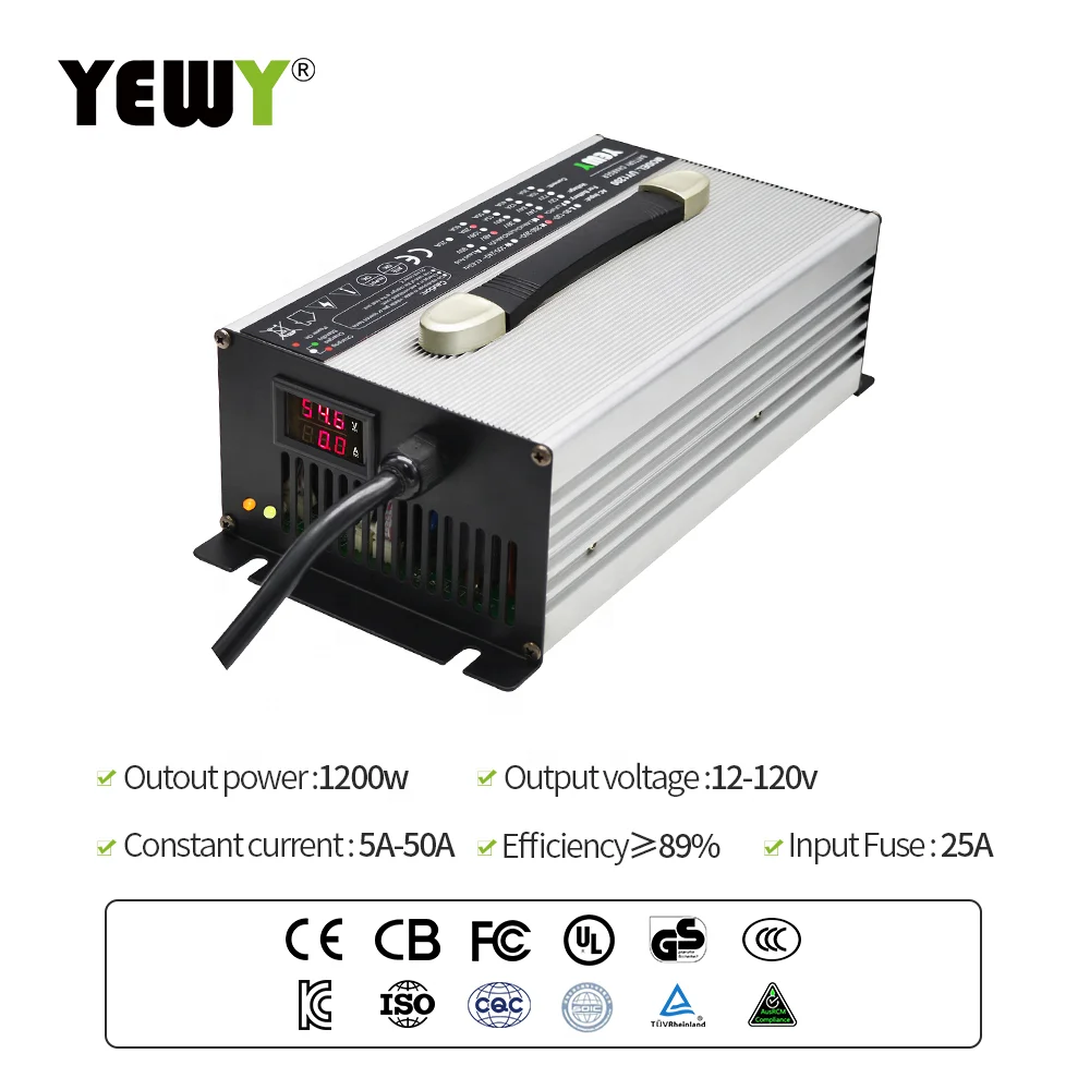 Chargers Automatic Tricycles 36v Lithium Three 24v Lifepo4 Fast Acid 60v Motorcycle 48v Electric Lead Wheelchair Battery Charger