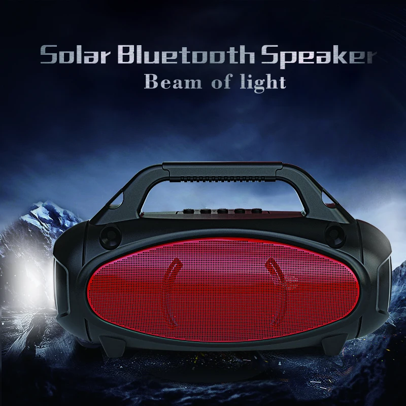 Schoolseed OEM factory ZQST311 solar portable radio speaker with led light