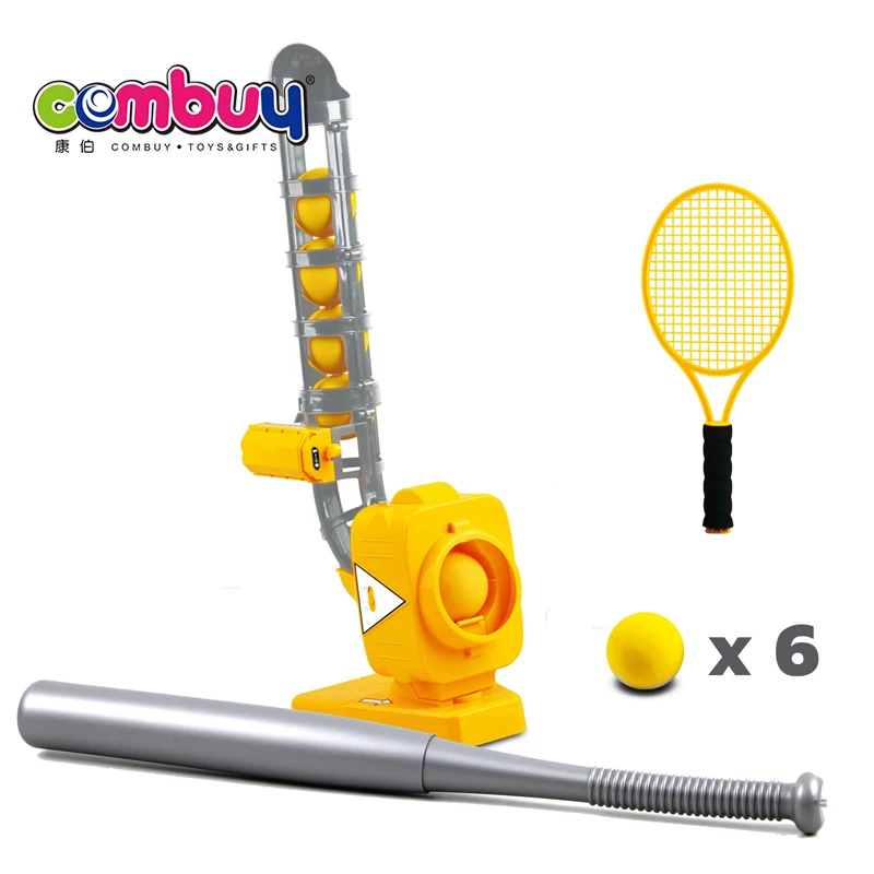 Спортивная игрушка 2 в 1, автомобильная машина, теннисная бейсбольная пусковая установка с битой