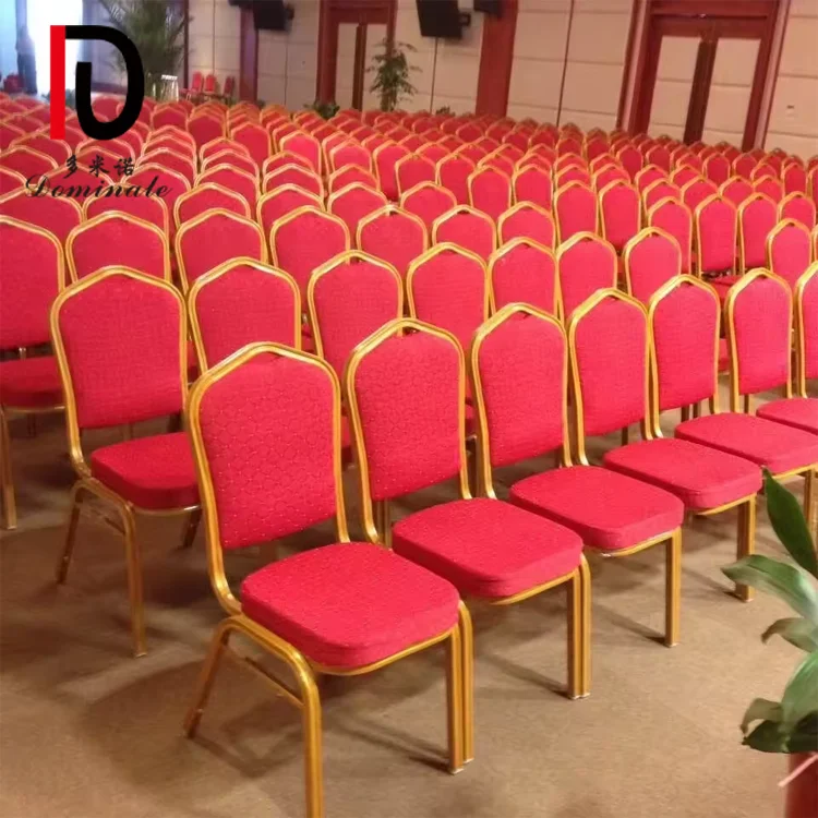 Wholesale Cheap Fancy Luxury Stackable Rental Gold Metal Iron Steel wedding Banquet hotel Chairs