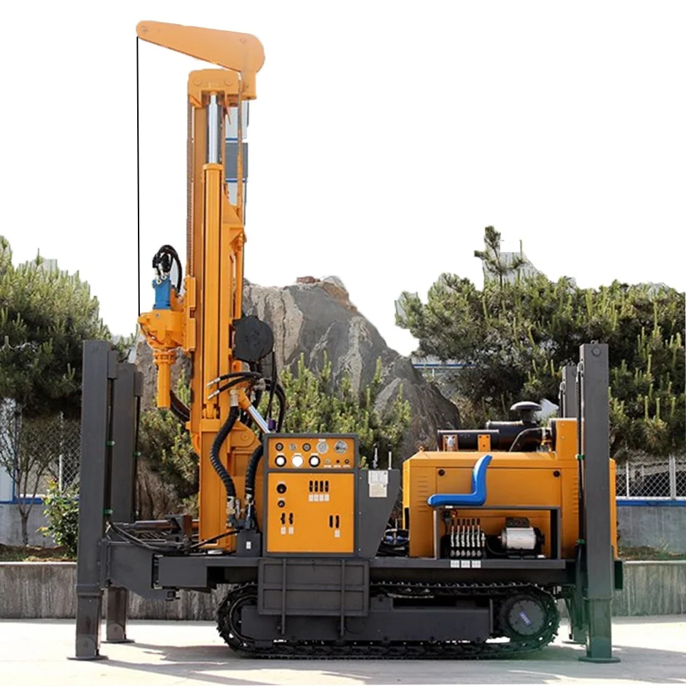 FY300 Pneumatic Rock Drilling Rig 300m Depth Crawler Mounted Rock Boring Water Well Drilling Rig