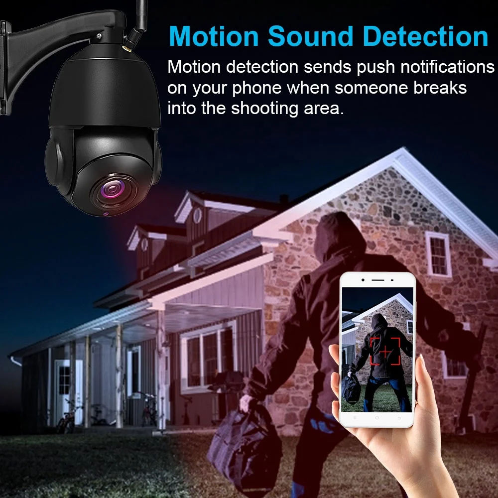  5MP 30X оптический зум Беспроводной Wi-Fi камеры безопасности HD хорошие продажи для использования на открытом воздухе домашняя IP камера 80 м ИК Ночное Видение