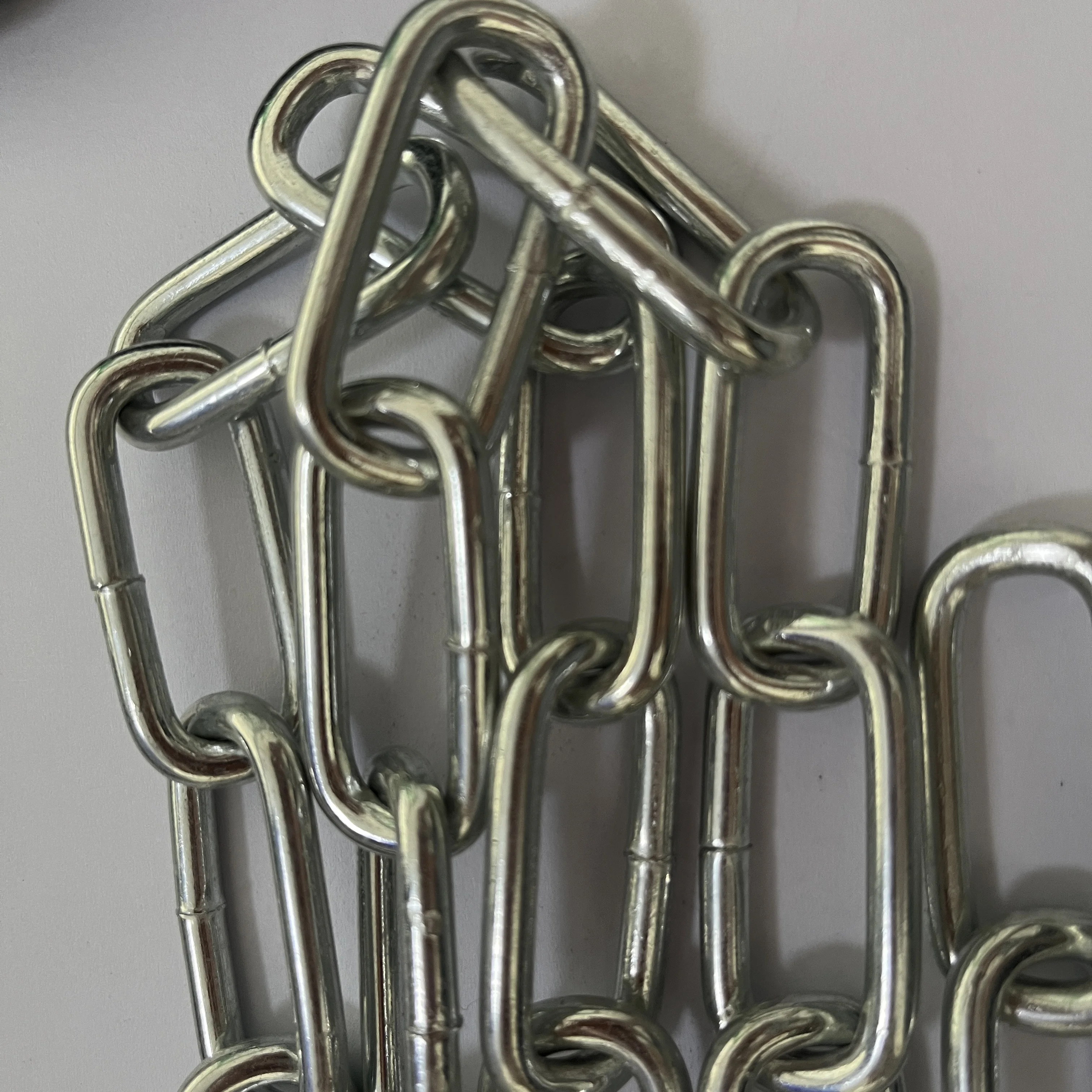 Manufacture Supply  Industrial Lifting Chain  Standard Galvanized ZINC Link Chain For Construction 5mm