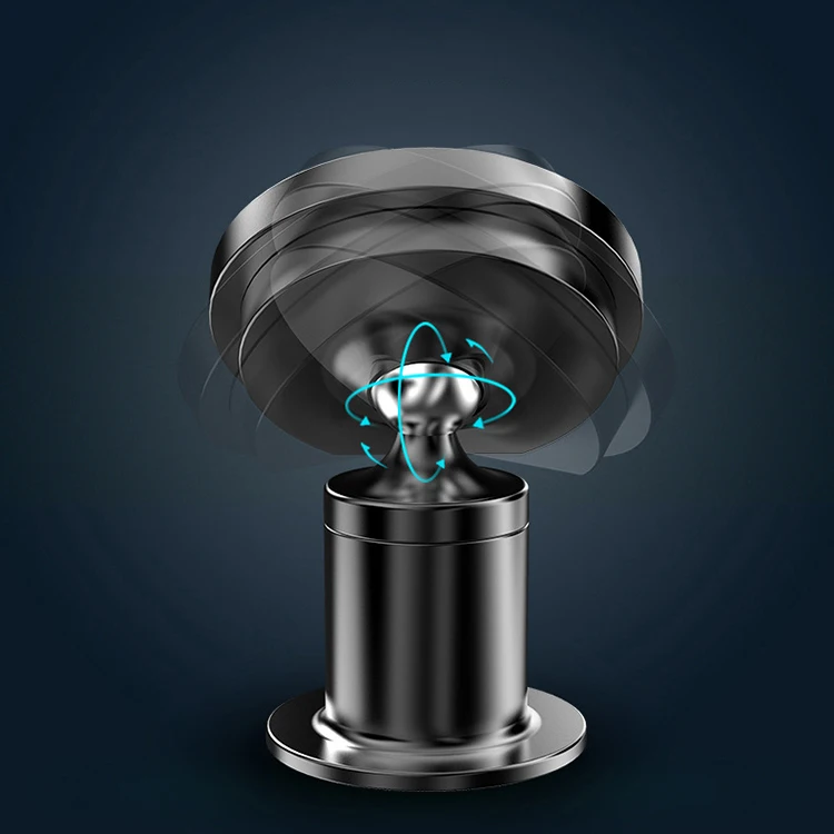 Metal aluminum dashboard air vent 2 in 1 anti-slip 15w fast charging wireless magnetic car charger mount