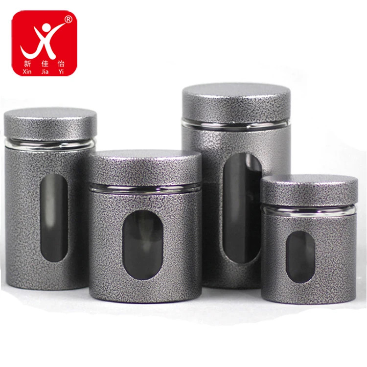 
Xin Jia Yi Packaging Customized Round Chinese Tea Tin Box With Clear Window Tin Box 