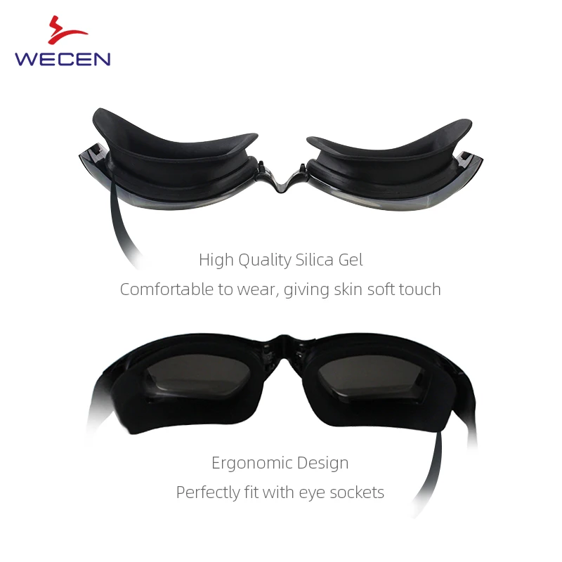 Hot Selling Adult Swimming Goggles UV Protection Waterproof Rainbow Coated  Swim Glass Outdoors Sport Glass