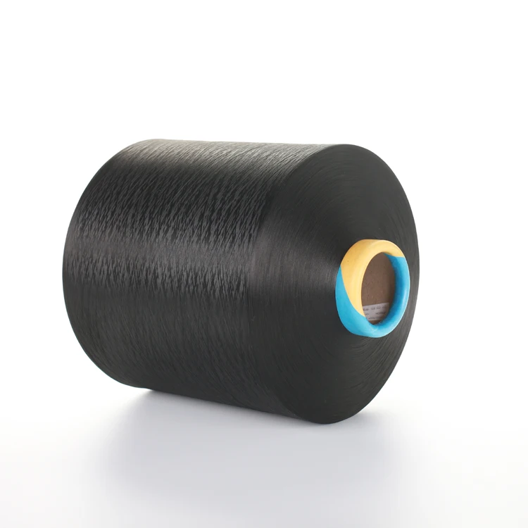 
100% Polyester Draw Textured Yarn 300D/96F DTY Black 