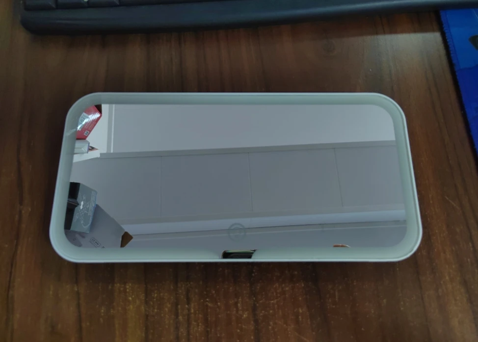 Vanity Mirror LED Light Rechargeable Car Cosmetic Mirror TouchScreen Auto car visor Makeup Mirror For Car Interior Universal