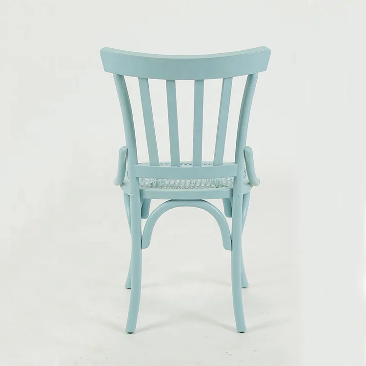 Antique design mediterranean furniture high back living room chair/ solid wood rattan restaurant chairs(FC152)