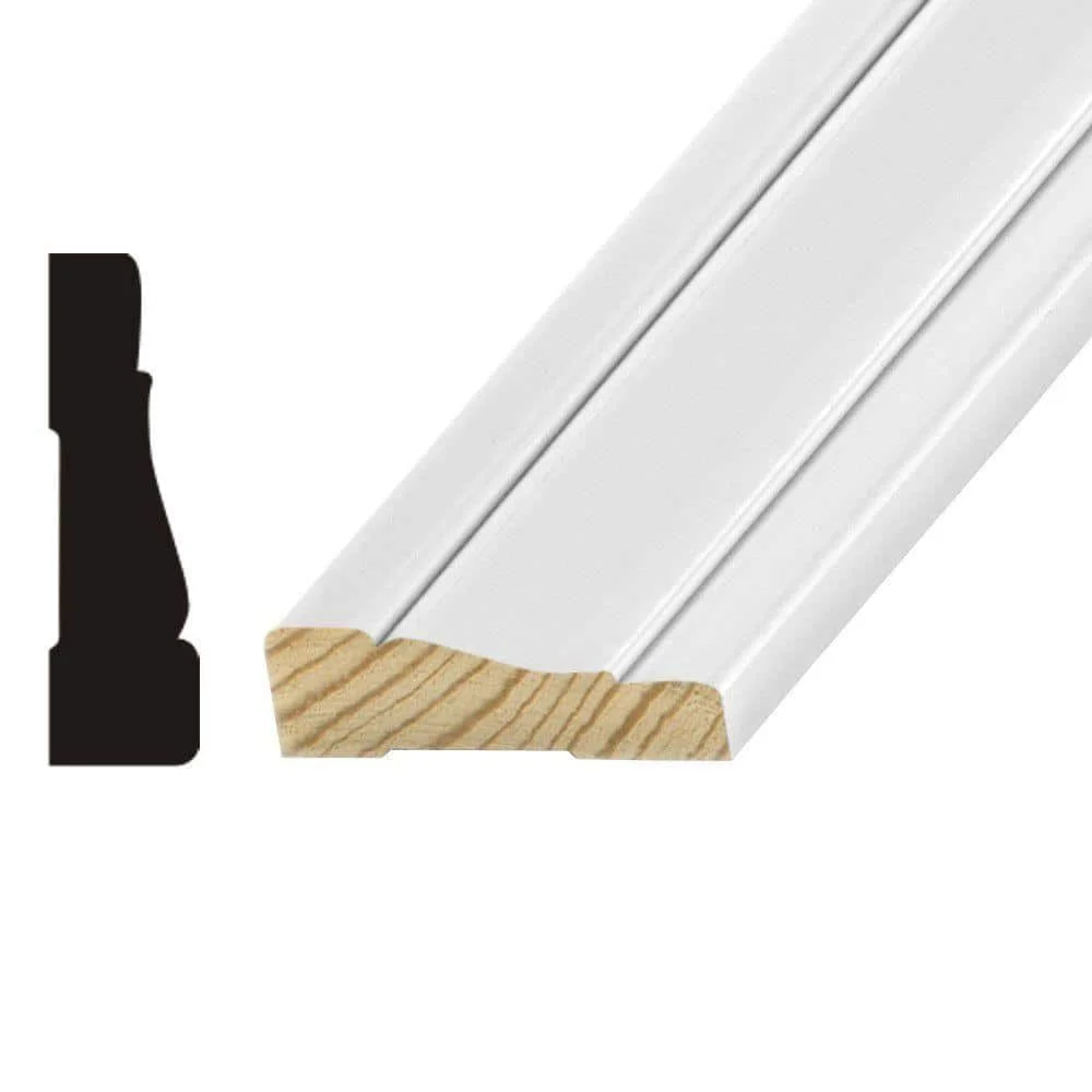 Clamp 11/16 in. D x 2-1/4 in. W x 84 in. L Primed Wood Finger Jointed Door and Window Casing Molding