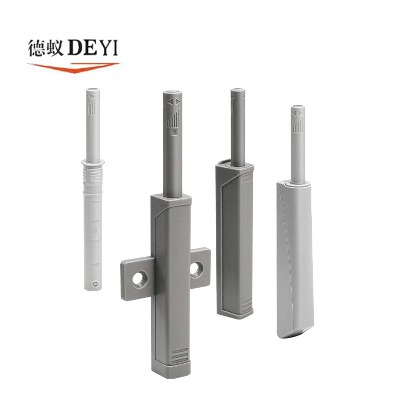 Aluminum alloy cabinet door rebound drawer concealed heavy-duty press device wardrobe door strong magnetic handle back Ejector