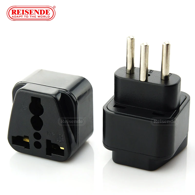 3pin Swiss AC Power Plug UK/US/EU To Brazil Swiss Socket Travel Power Adapter Plug 3 Pin Converter