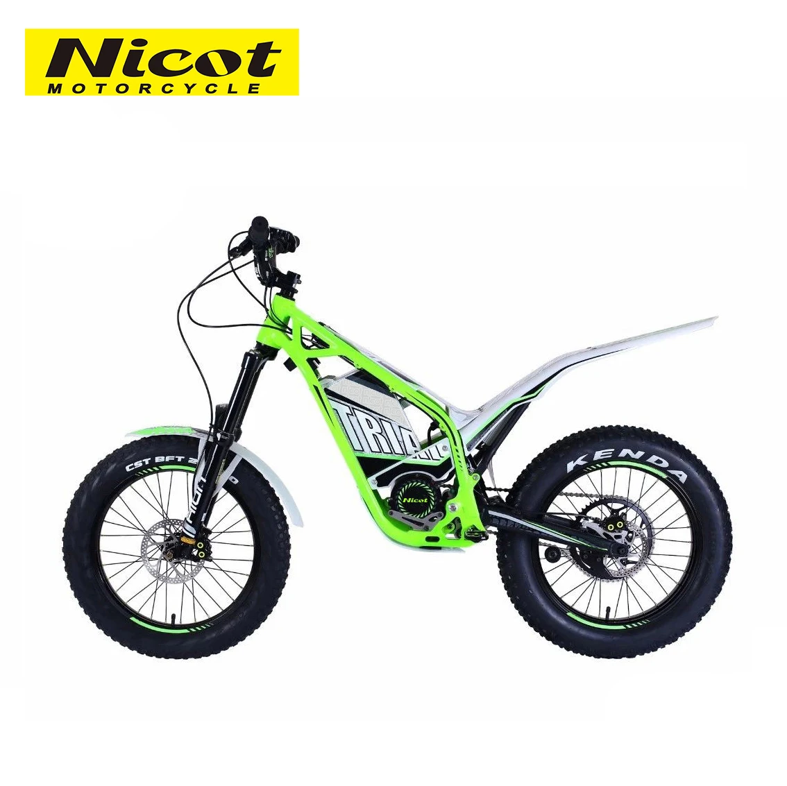 Nicot Electric Trial Bike 3000W Electric Motorcycle Stunts Motorcycle For Racer