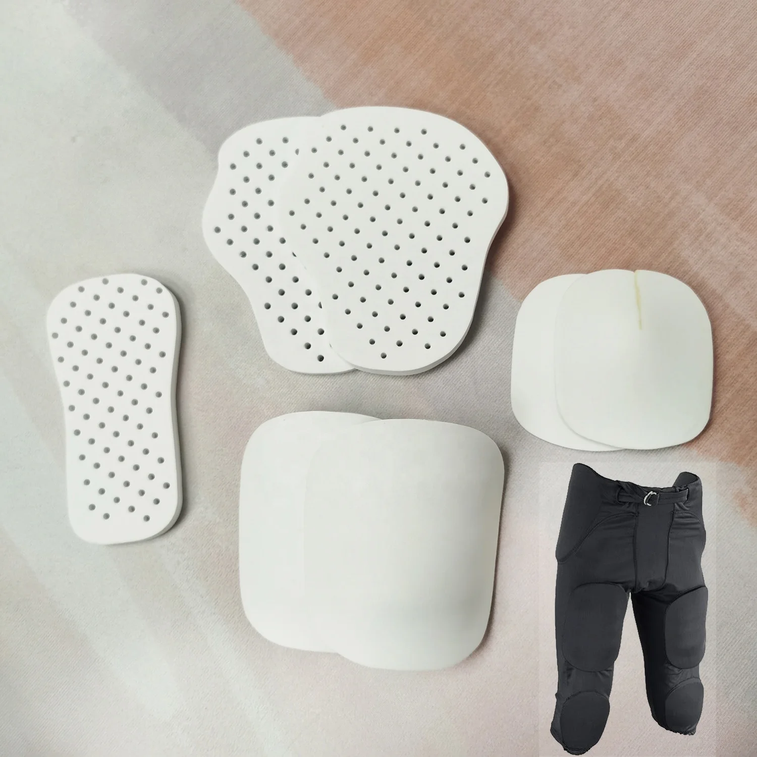 HUNLON  Compression foam american youth 7pcs football pads  , football 7 piece pads+for+youth+football+pants