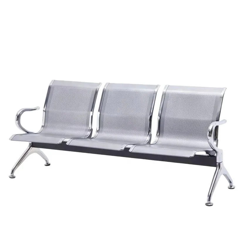 Hospital Furniture Waiting Bench 5 Seats pu metal waiting bench link seating airport reception Waiting  Chair for Beauty Salon