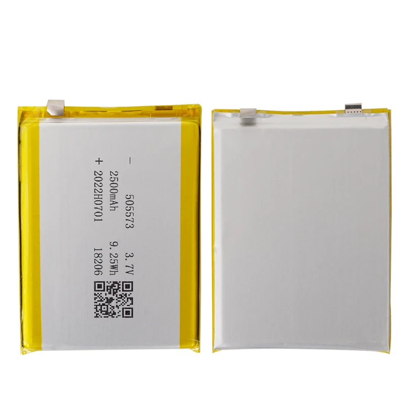 505573 3.7V 2500mAh lipo rechargeable Lithium Ion Polymer battery
